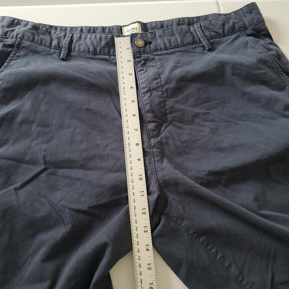Flint and Tinder Shorts Mens 38 Navy Blue Chino Stretch Casual Flat Front Golf - Picture 5 of 9